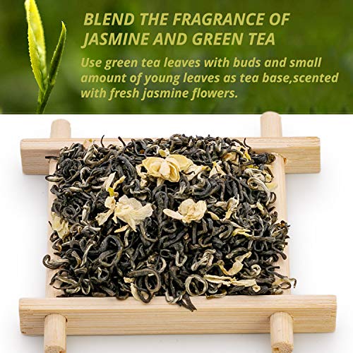 Oriarm Bi Tan Piao Xue Jasmine Green Tea 250g - Chinese Green Jasmine Tea Loose Leaf - Yuqian 3rd Grade