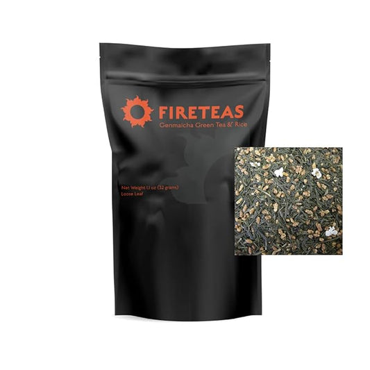 Fire Teas Genmaicha Green Tea - Loose Leaf Tea