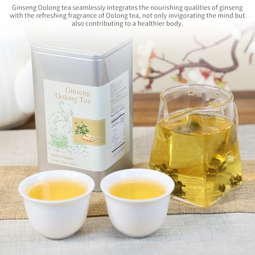 Yuexi Ginseng Oolong Tea Loose Leaf Premium Ginseng Tea Ren Shen Oolong Tea Taiwan Tea High Mountain Oolong Tea Taiwan Natural Sweet Aftertaste 乌龙茶 台湾茶 人参乌龙茶 蘭貴人 150g/5.29oz