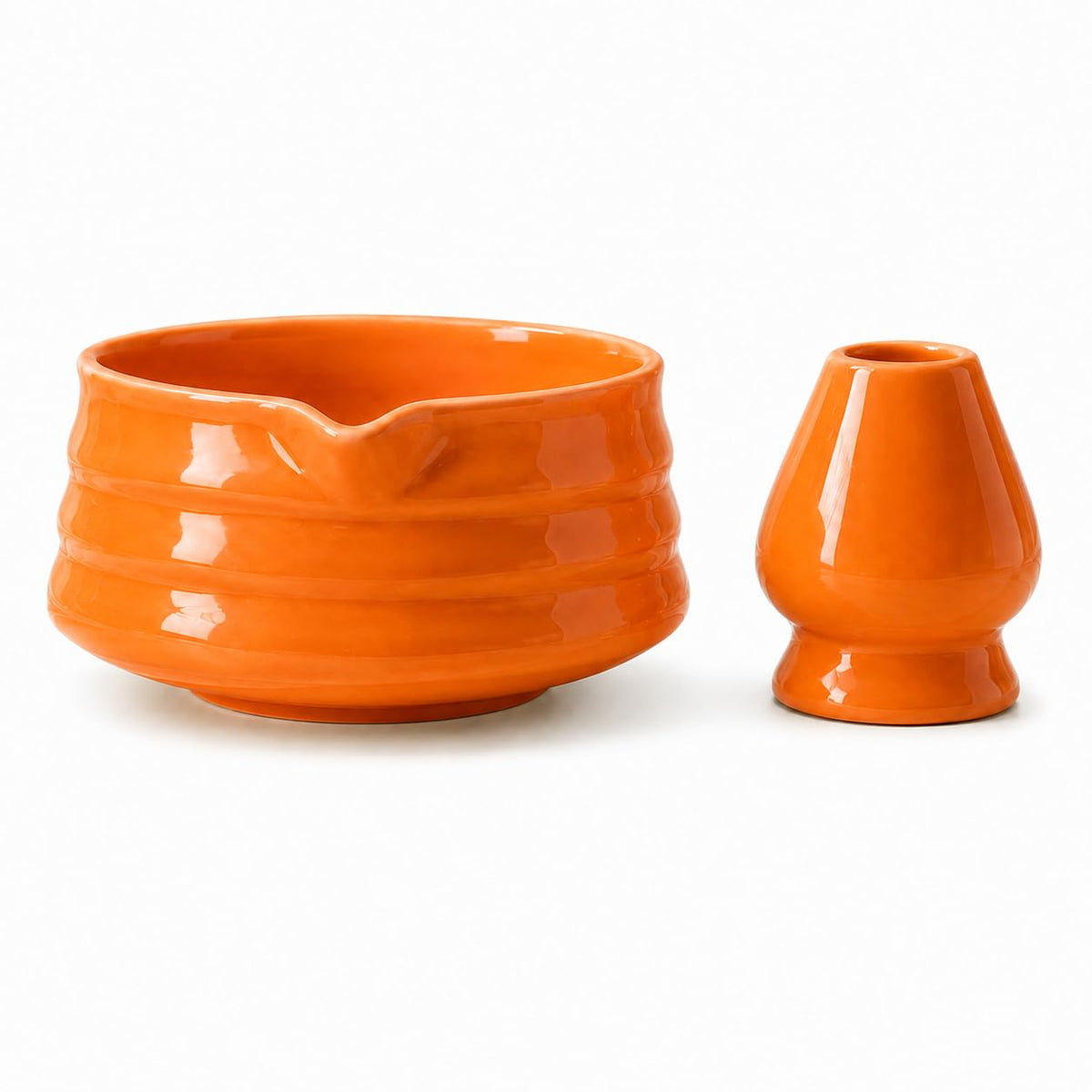 JavaNest Matcha Bowl Set with Whisk Holder, 560ml Ceramic Chawan