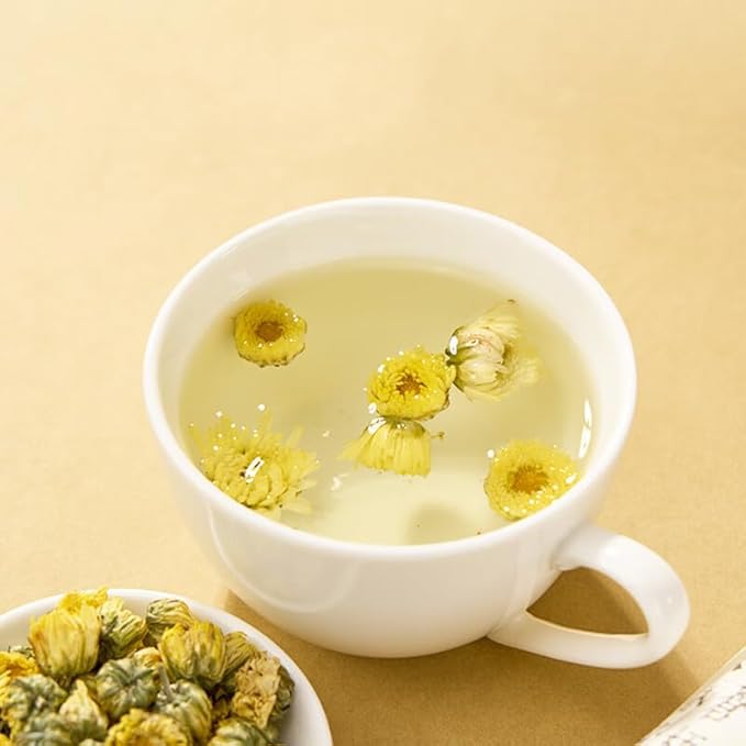 150g/5.3oz Chrysanthemum Tea, Bulk Loose Leaf Flowers, Premium Buds, Tai Ju Herbal Tea, Caffeine Free