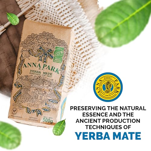 Anna Park Organic Yerba Mate Loose Leaf Tea – Gluten-Free - Naturally Aged, from Argentina, 1.1 lb - 2 Packs