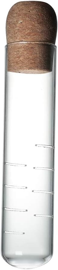 Individual Cup Glass Tube Infuser Mini Infuser Filters Glass Material for Fruit Herbal loose leaf with Cork Lids