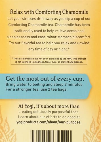 Yogi Tea, Chamomile, 16 Count, Packaging May Vary (Pack of 2)