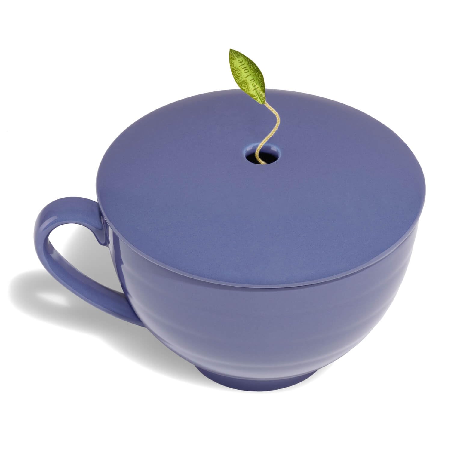 Tea Forte Demoiselle 3-Piece Premium Tea Gift Set with Indigo Cafe Cup and Lid, Tea Tray and 10 Count Mini Presentation Box, 2 of Each Blend Handcrafted Pyramid Infuser Tea Bags