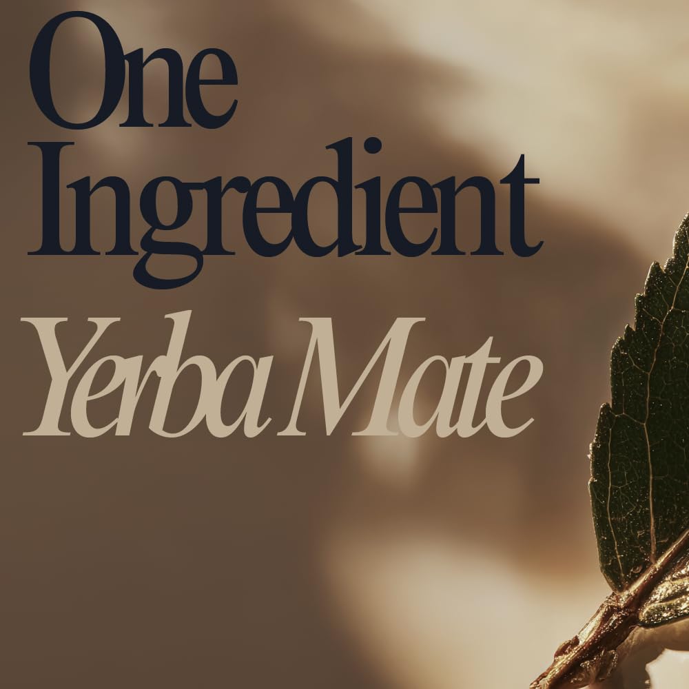 Atlast Instant Yerba Mate Tea Powder Drink Mix - Natural Caffeine Energy for Focus & Daily Ritual - Unflavored - 50 Servings