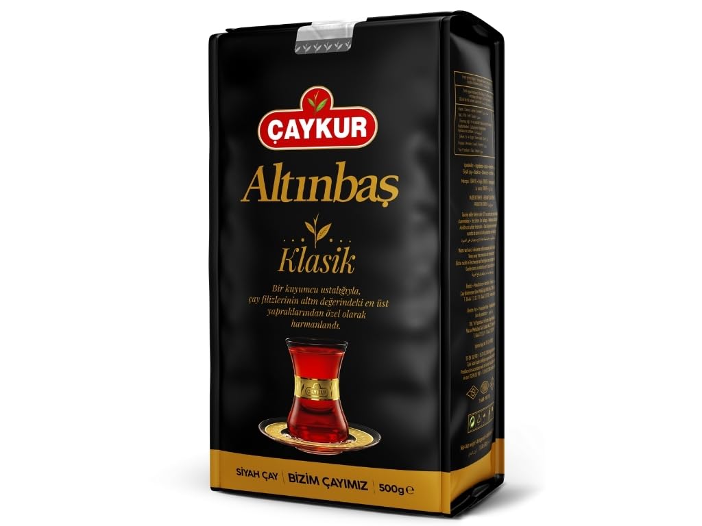 ÇAYKUR Altınbaş Golden Tips, Premium Gourmet Black Tea, Loose Leaf, Strong Tea Buds, Rich Aroma 500g / 17.6 Oz