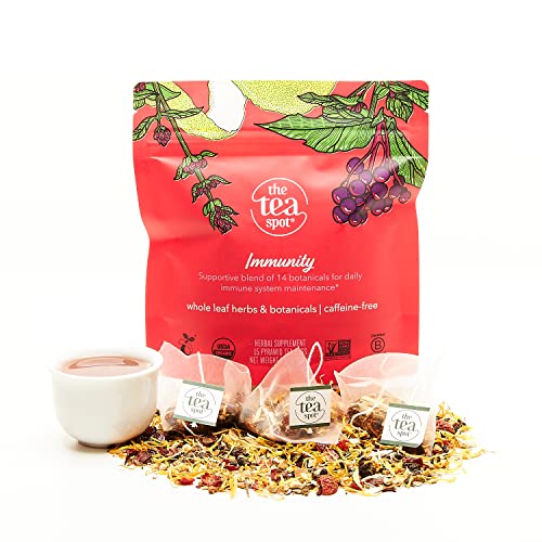 The Tea Spot Bolder Breakfast Tea with Dark Chocolate Flavoring | Blend of Black Tea, Pu’erh Tea, Calendula Flowers, Sunflower Petals, and Chocolate Flavoring | 15 Tea Bags