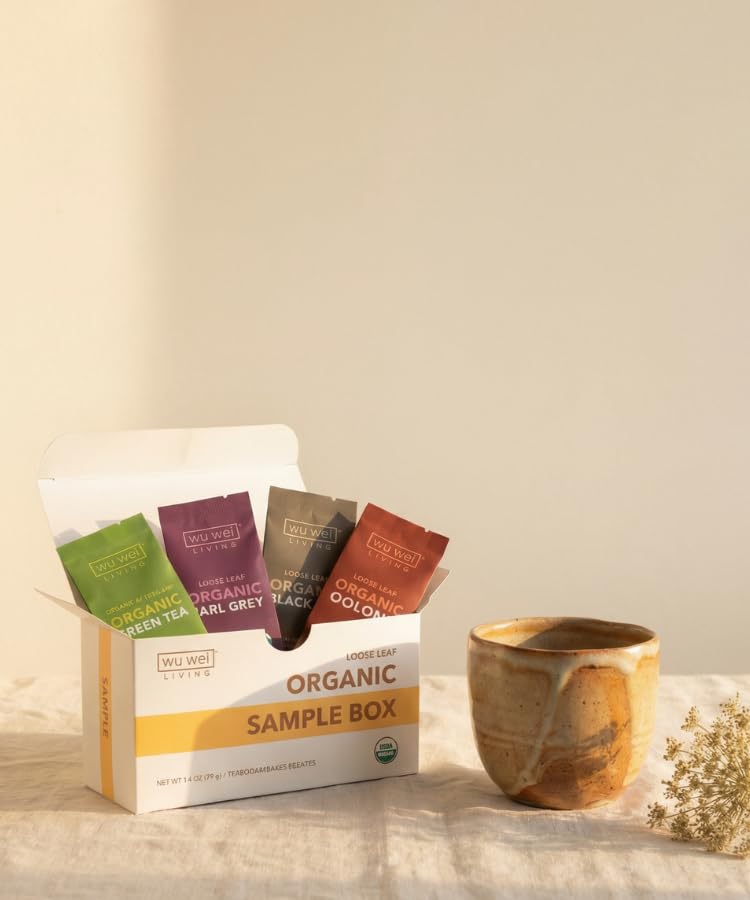 Wu Wei Living Organic Loose Leaf Tea Collection (32-Pack, 32 Count)