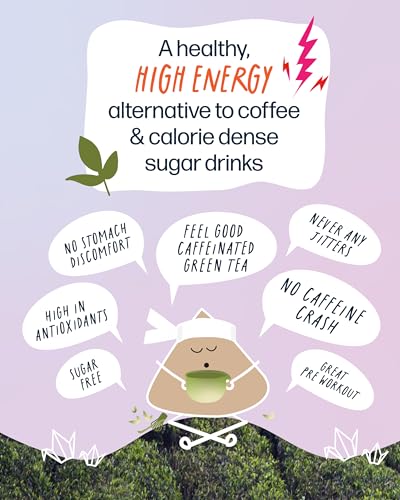 Kubo Lion’s Mane Chai Tea Bags | Organic High Caffeine (155mg) Black Tea + Lion’s Mane Mushroom | 20 Pyramid Count | Caffeinated Tea for Calm Focus & Mind Support | Healthy Coffee Alternative, Calorie Free