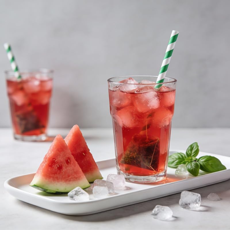 Cold Brew Watermelon Oolong Tea Bags, 3-Pack (30 Tea Bags) | Brews in Cold Water in Minutes | Naturally Flavored with Dragon Fruit & Strawberry | No Sugar Added, Refreshing Iced Tea