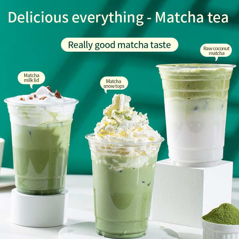 CHUANGLU Bulk Culinary Grade Matcha Powder - 500g | Commercial Supply for Bubble Tea Shops & Cafes | Vibrant Green & Versatile (Large-500g)