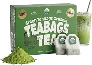 Matcha Teabags MatchaDNA Certified Organic Matcha Green Tea by MATCHA DNA - 100 Teabags