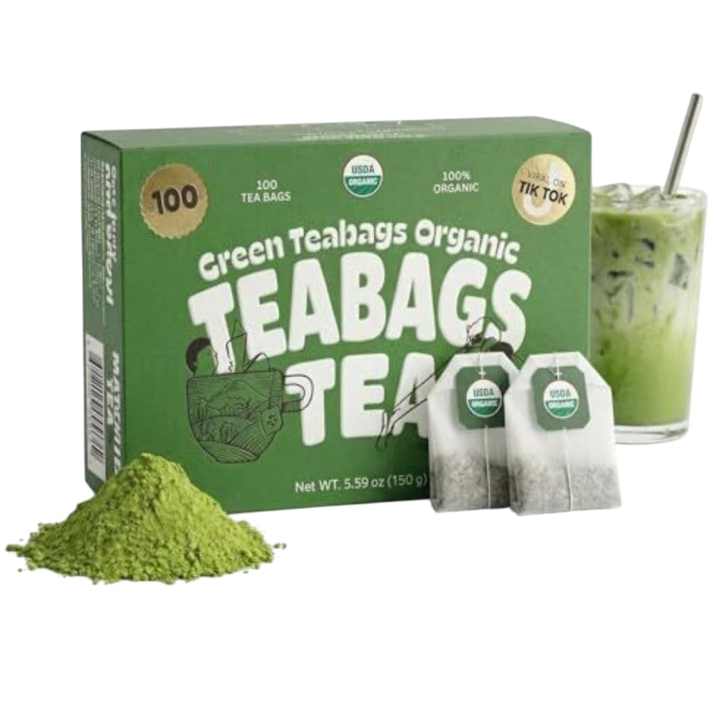 Matcha Teabags MatchaDNA Certified Organic Matcha Green Tea by MATCHA DNA - 100 Teabags