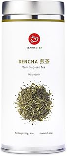 Senbird Premium Sencha - Japanese Green Tea - From Shizuoka, Japan - Loose Leaf Tea In Airtight Tea Tin (3.5oz/100g)