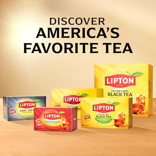 Lipton English Breakfast Tea Bags, Flavored Teabags, 120 Total Bags (20ct - Pack of 6)