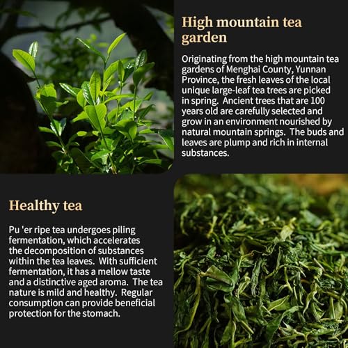 XIXICHA Pu-erh Tea Brick Produced in 2020 Aged Ripe Pu 'er Ancient tree Pu 'er tea Produced in Menghai，Yunnan 500g/17.64oz（250g*2）The aroma of jujubes Additive-free Chinese tea（400 cups）普洱熟茶 73枣香厚砖 云南勐海普洱茶砖