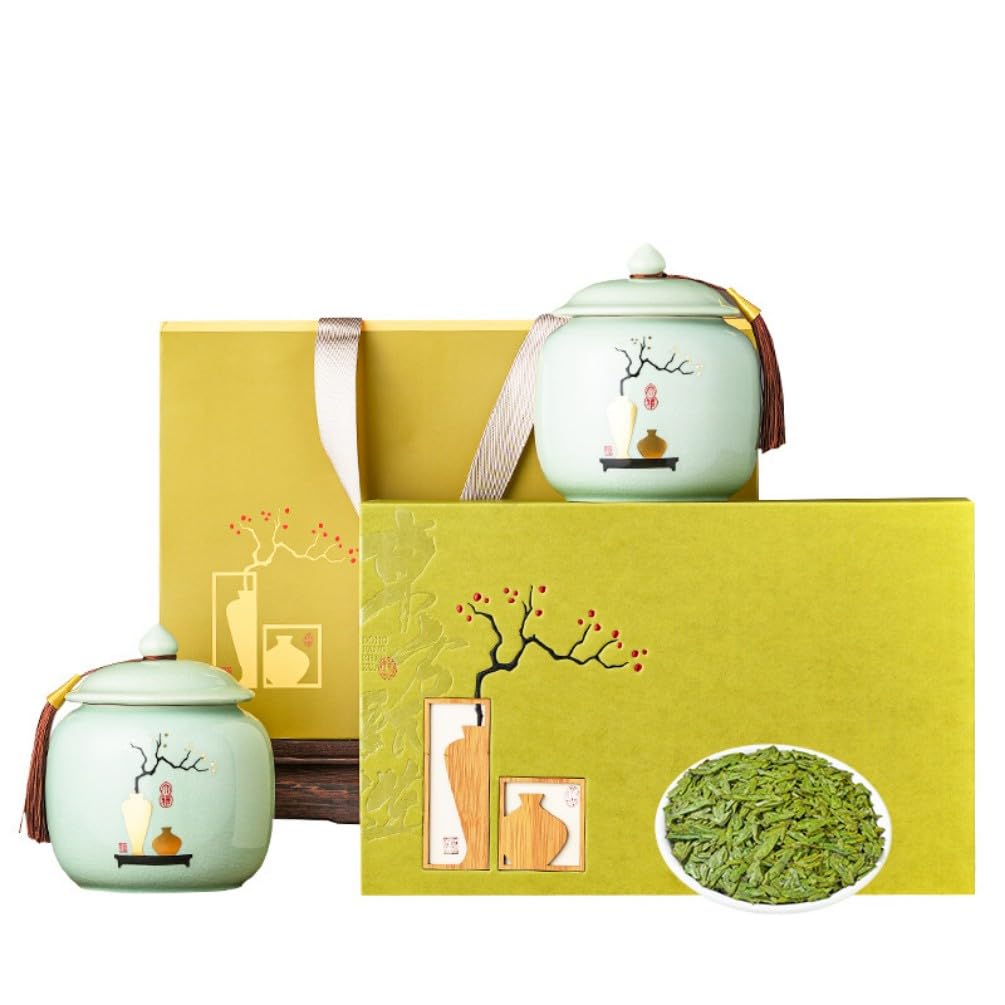 Favorites Sampler Set,Loose Leaf,Tea Variety Green,Herbal,Black 【山房明月陶瓷礼盒】明前龙井250克 Favorites Sampler Set,Loose Leaf,Tea Variety Green,Herbal,Black