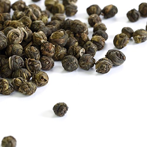GOARTEA - Jasmine Dragon Pearls - 10pcs 8g Premium Grade - Jasmine Pearl Green Tea - Chinese Green Tea Loose Leaf