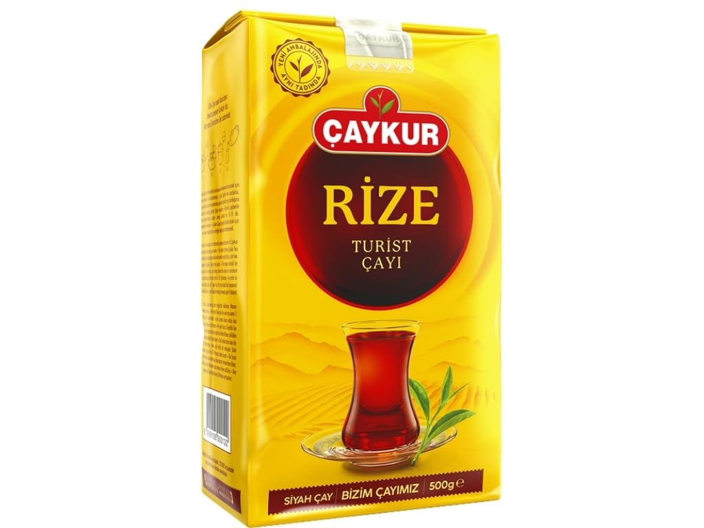 Çaykur Rize Turist Black Tea, Authentic Turkish Loose Leaf Tea, Rich Aroma & Smooth Taste, Daily Rituals & Breakfast tea 500g / 17.6 Oz
