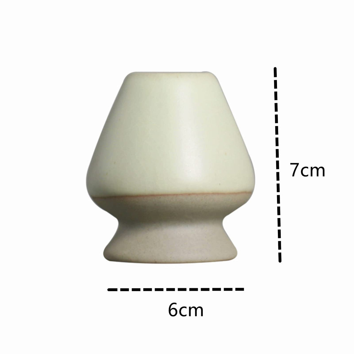 ZUHSA Matcha Tea Whisk Holder Ceramic Holder for Bamboo Matcha Chasen fit for Matcha Chasen Tea Set Accessories (Light Green)