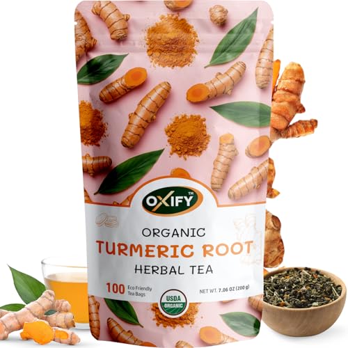 Oxify Organic Turmeric Root Herbal Loose Tea- 16 oz (16 oz, Turmeric)