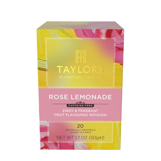 Taylors of Harrogate Rose Lemonade Herbal Tea Bags, 20ct (Pack of 6)