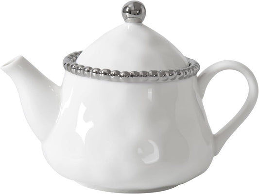 Pampa Bay Salerno Tea Pot with Cover, 16 oz, 6.75 × 4.75 × 5.75 inches