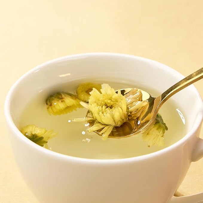 150g/5.3oz Chrysanthemum Tea, Bulk Loose Leaf Flowers, Premium Buds, Tai Ju Herbal Tea, Caffeine Free