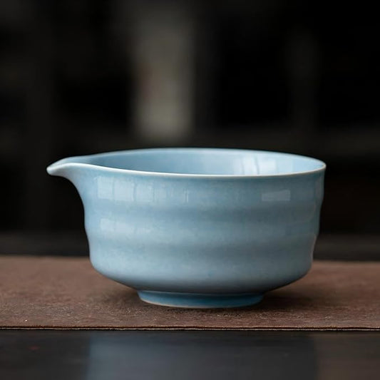 Matcha Whisk Holder Matcha Chasen Whisk Stand Ceramic Holder fit for Traditional Japanese Tea Ceremony Starter Matcha Tools Matcha Bowl (Cyan Matcha