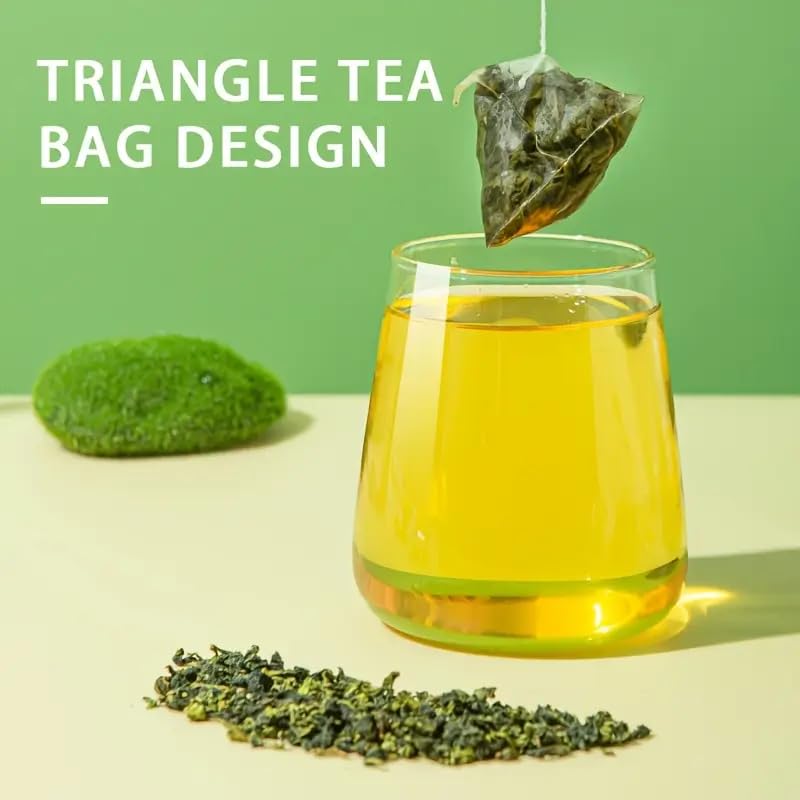 Tieguanyin Oolong Tea Bags 50 Count | Premium Chinese Iron Goddess of Mercy Tea | Orchid Aroma Floral Oolong Tea | Smooth Calm Energy Tea for Focus, Relaxation & Wellness