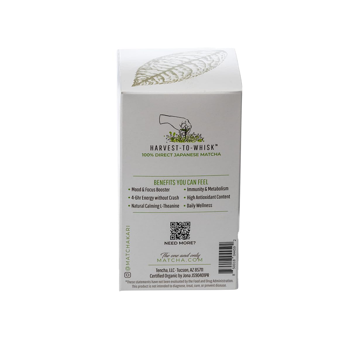 Matcha Kari Green Tea Powder Bags - Organic Superior Japanese Matcha Green Tea - Tencha Whole Leaf Bags - 20