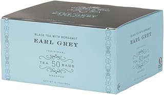 Harney & Sons Earl Grey Tea - 50 Individually Wrapped Tea Bags - Black Tea with Bergamot