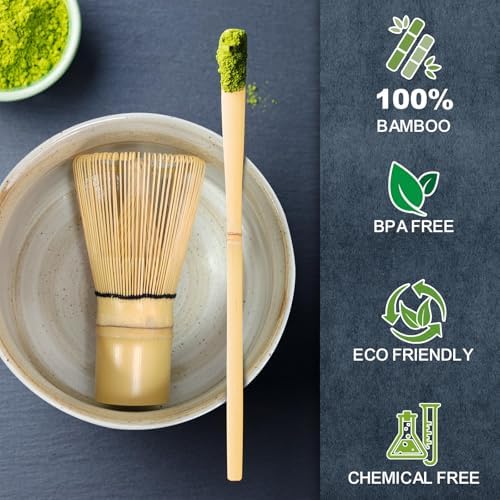 Ceramic matcha bowl with spout