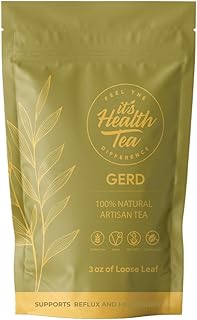 GERD Relief Herbal Tea: 8-Digestive Herb Blend, Natural Acid Reflux & Heartburn Aid, Pre/Post Meal Support, 3oz with 35 Bags