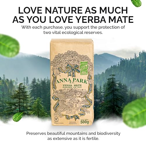 Anna Park Organic Yerba Mate Loose Leaf Tea – Gluten-Free - Naturally Aged, from Argentina, 1.1 lb - 2 Packs
