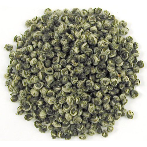 Jasmine Dragon Tears Green Tea Loose Leaf 4oz Pouch | Hand Rolled Pearls from Fujian China | Steamed Green Tea with Floral Aroma | Premium Quality Spring Harvest Jasmine Infused Tea