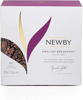 English Breakfast Tea – 50 Individually Wrapped Tea Bags – Bold & Full-Bodied Black Tea Blend by Newby Teas