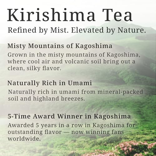 Sweet & Delicious Sencha from Kagoshima – Japanese Loose Leaf Green Tea, 100-Year Legacy, Roasted by Tea Masters, 2.28oz / 80g – KAZAEMON Tea