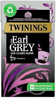 Twinings Early Grey Tea Bags - 40's - Pack of 2 (40's x 2)