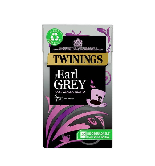 Twinings Early Grey Tea Bags - 40's - Pack of 2 (40's x 2)