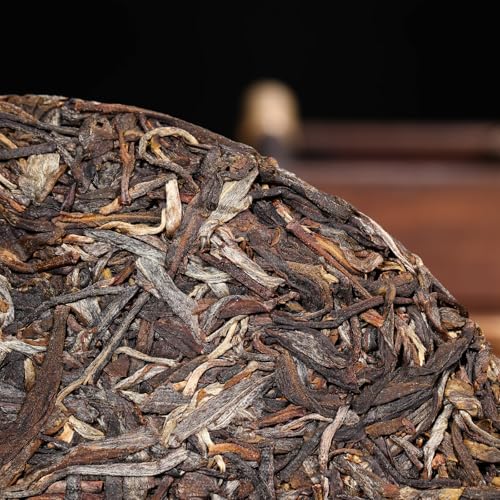 XINYIHAO GU300NAKA Raw PU'ER TEA Chinese Sheng Pu'er Tea cake Dark Tea Daily Drink and Gift (357g/12.59oz)