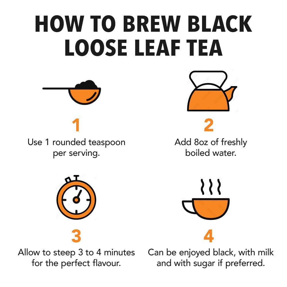 Twinings Earl Grey Loose Black Tea Tins, 7.05 Ounce Tins (Pack of 6), Flavoured with Citrus and Bergamot, Caffeinated, Enjoy Hot or Iced