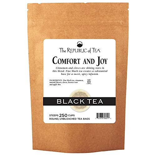 The Republic of Tea – Comfort and Joy Tea, Holiday Spice Blend, 50 Tea Bags, Naturally Caffeinated