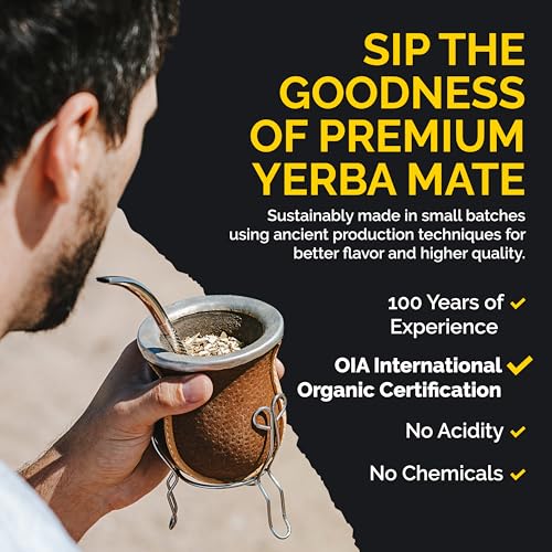 Anna Park Organic Yerba Mate Loose Leaf Tea – Gluten-Free - Naturally Aged, from Argentina, 1.1 lb - 2 Packs