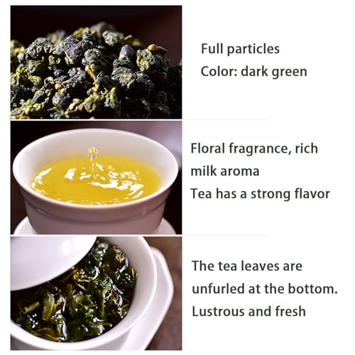 Alishan Oolong Tea Loose Leaf Oolong High Mountain Tea Taiwan Gaoshan Ulong Tea Chinese Fragrant and Sweet 阿里山 台湾茶 阿里山高山乌龙茶 5.3oz/150g