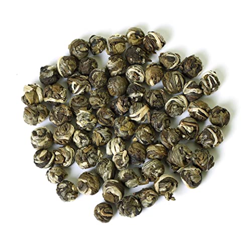 GOARTEA - Jasmine Dragon Pearls - 4Pcs 250g / Total 35.2oz Supreme Grade - Jasmine Pearl Green Tea - Chinese Green Tea Loose Leaf