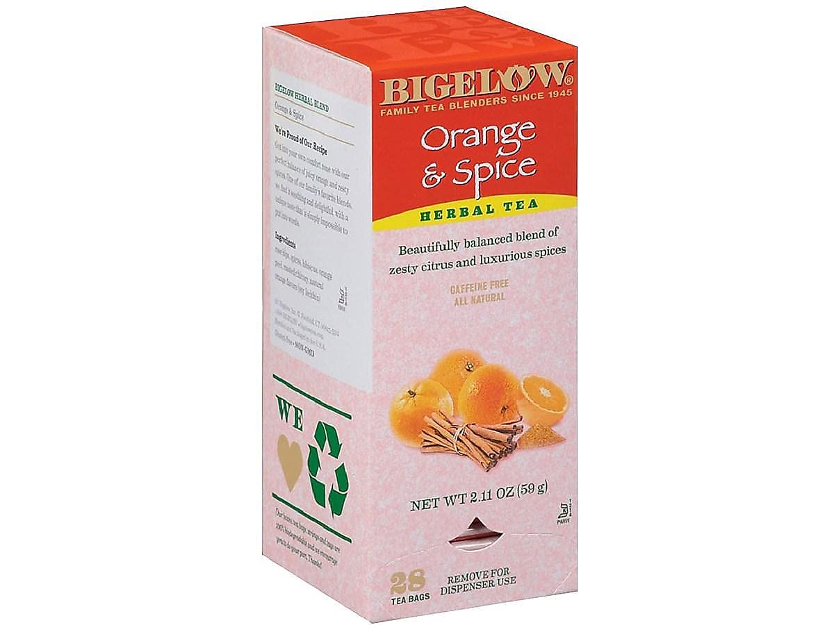 Bigelow Tea Bigelow 10398 Orange and Spice Herbal Tea 28/Box