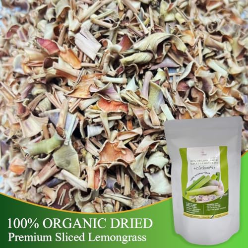 Lemongrass from Organic Thailand Farm, Premium Grade, 3.5 oz (100g), Lemon Grass for Tea, Drink And Food. Strong aroma and vibrant flavor.