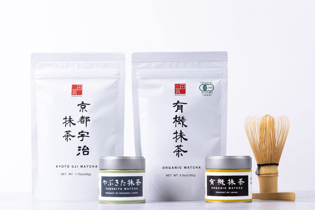 Ocha & Co. Kyoto Uji Matcha - Ceremonial Grade Matcha Powder - Highest Grade Traditional Stone Milled Japanese Matcha Green Tea Powder, 50g/1.75oz. | Ceremonial Grade, Highest Grade, Japanese